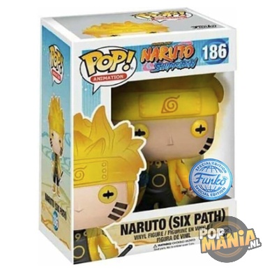 Funko Pop! Animation: Naruto Shippuden - Naruto (Six Path) #186 (Special Edition - Glows In The Dark) - Afbeelding 2